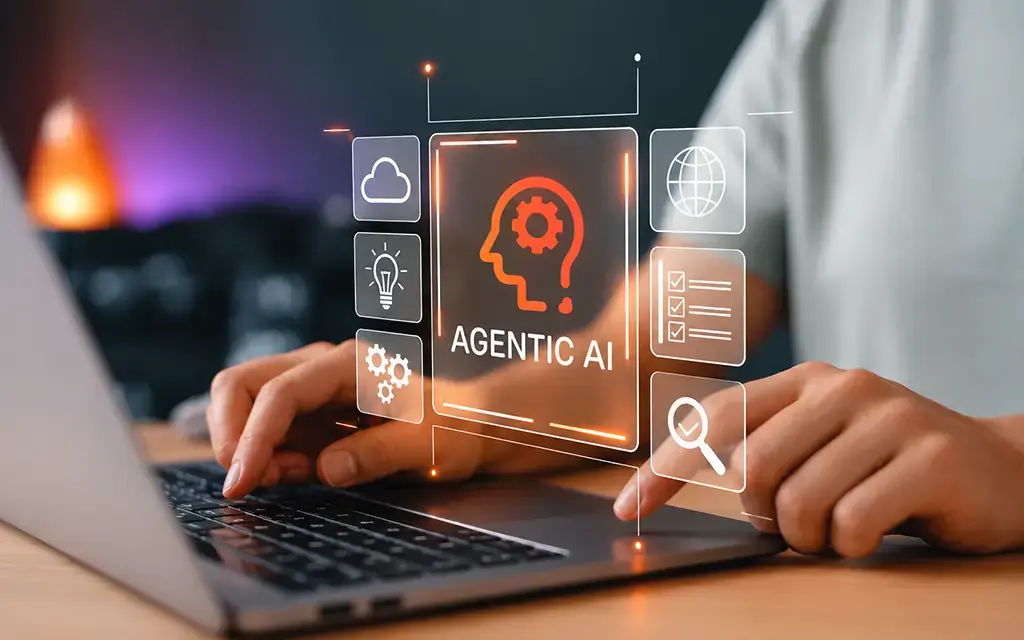 Agentic AI interface supporting autonomous workflows, cloud services, task automation and intelligent decision-making.