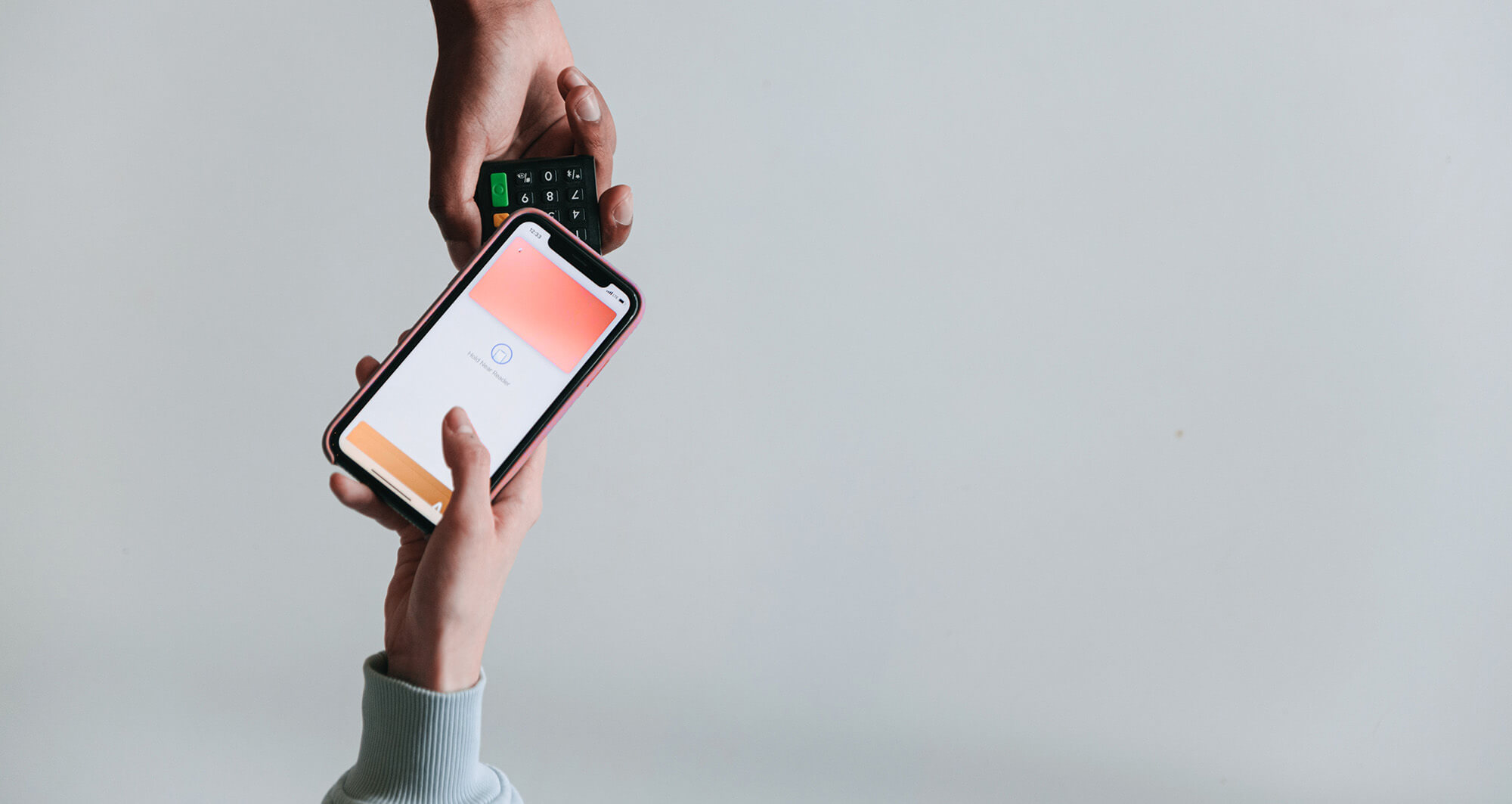 Contactless smartphone payment demonstrates digital payment modernisation for seamless customer transactions.