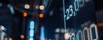 Digital market data display showing real-time financial insights for data-driven decision-making