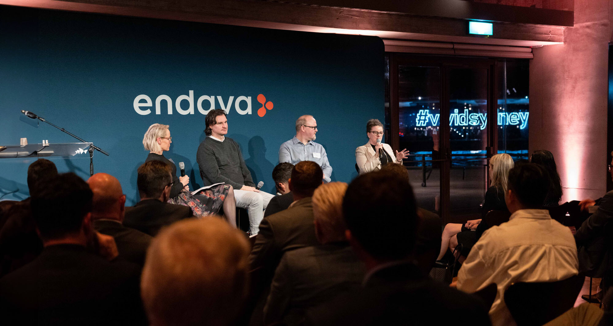 Speakers at the Sydney Opera House discuss emerging technology