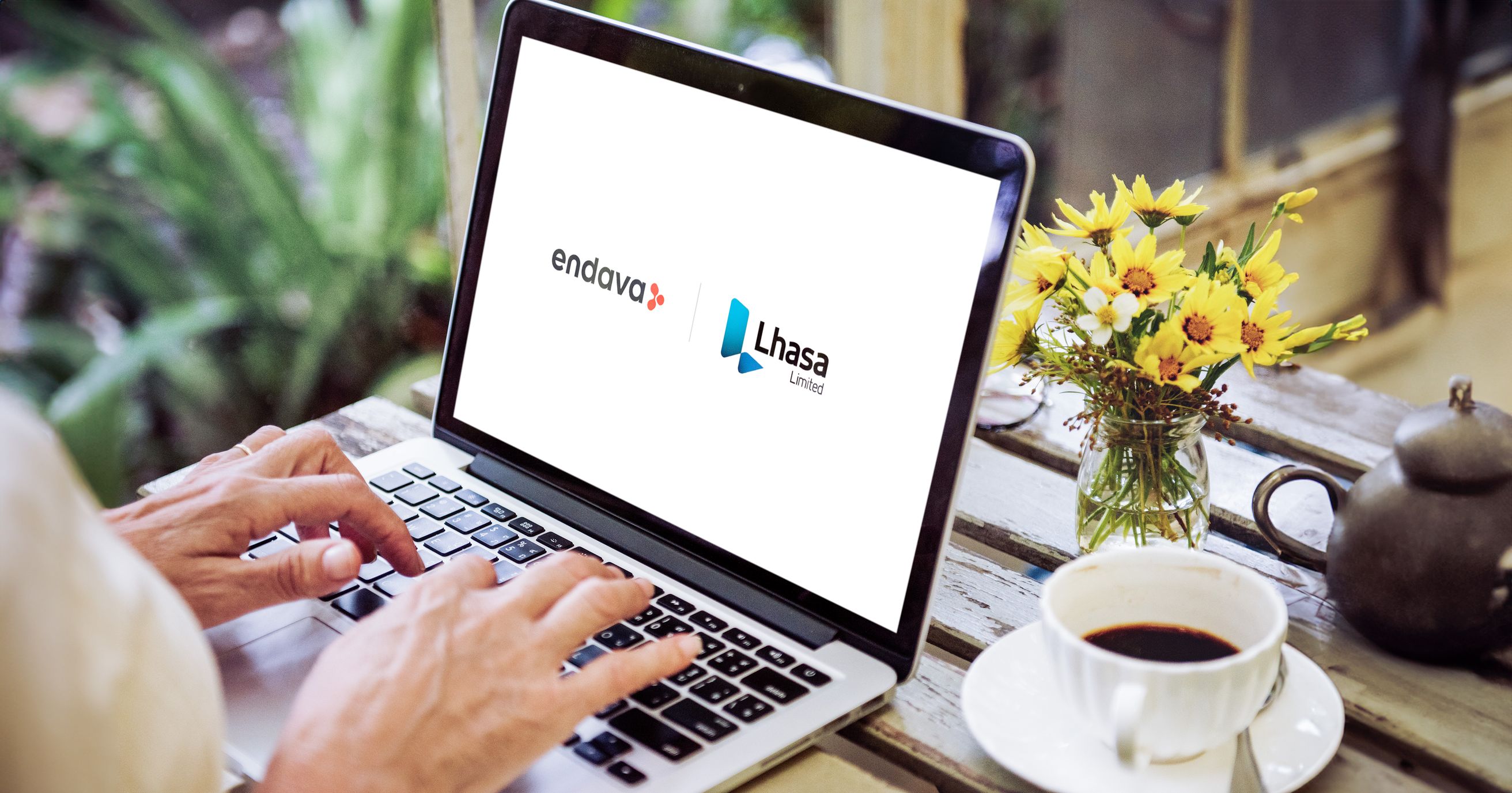 Laptop with Endava + Lasha agreement