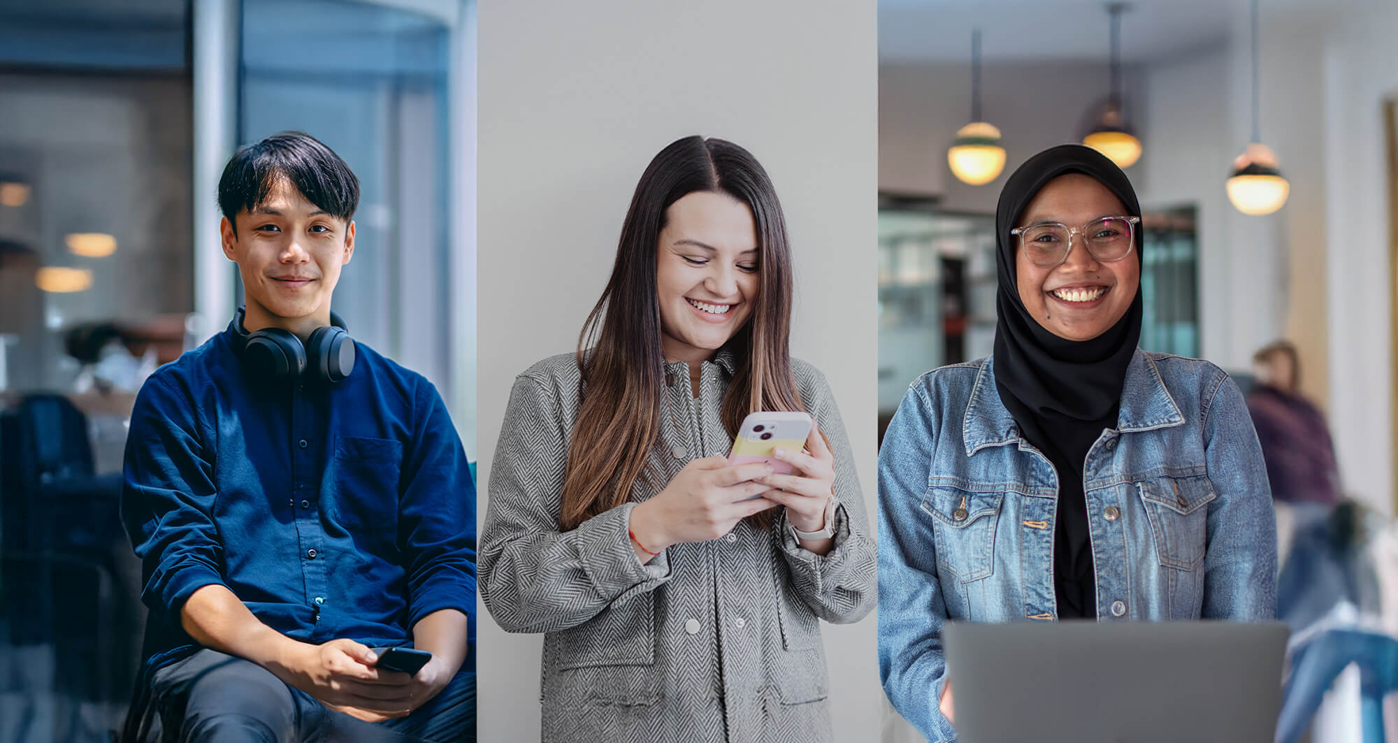 Digital shoppers using personalized tech on mobile and laptop, reflecting trends in online retail engagement.